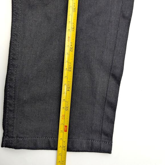 Everlane Regular Fit Mid Rise Skinny Jeans Button Fly Pockets Black Size 28 - Picture 8 of 12